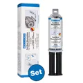 WEICON Fast-Metal Minutenkleber | Flüssigmetall Epoxidharzklebstoff | grau Produktbild