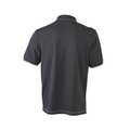 Produktbild von James & Nicholson - Herren Poloshirt Elastic JN569, schwarz/weiß, Größe XXL