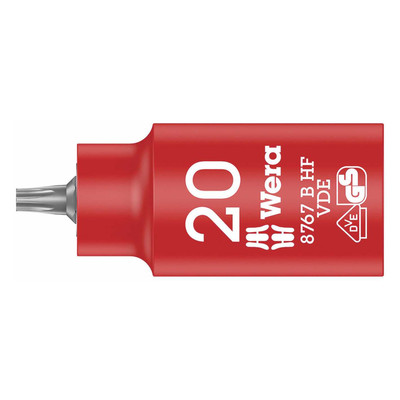 Produktbild von Wera® - 8767 B VDE HF TORX Zyklop Bitnuss, isoliert, mit 3/8"-Antrieb, mit Halt