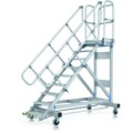 Produktbild von ZARGES - Treppe 9 Stufen, 45°, Stufenbreite 800mm, beidseitiger Handlauf