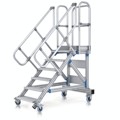 Produktbild von ZARGES - Treppe 9 Stufen, 45°, Stufenbreite 800mm, beidseitiger Handlauf