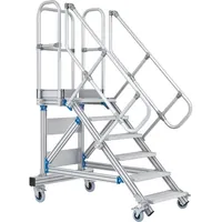 Produktbild von ZARGES - Treppe 5 Stufen, 45°, Stufenbreite 1000mm, beidseitiger Handlauf