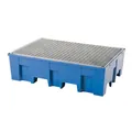 asecos Auffangwanne PE 2-Fass mit verzinktem Rost 865x1245mm Produktbild