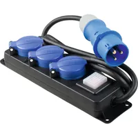as Schwabe 3-fach Profi-Verteilersteckdosenleiste IP44 1,5m H07RN-F 3G2,5 m.CEE-Stecker 3pol, m.Schalter Produktbild