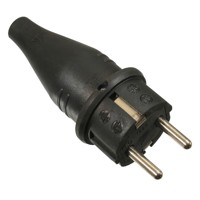 Produktbild von as® Schwabe - Vollgummi-Stecker, schwarz schwere Ausführung max. Querschnitt 1,