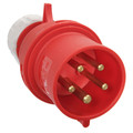 as Schwabe CEE-Stecker 400V/32A, rot mit Schraubanschlüssen 400V/32A/5polig/6h, IP44 Produktbild