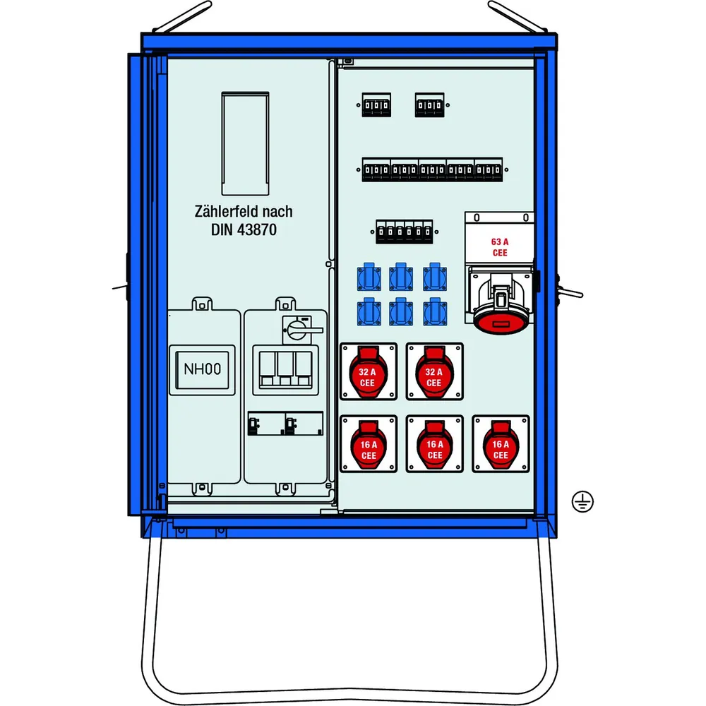as Schwabe Anschlußverteiler-Endverteiler--Schrank "A-V-E 1" Stabiler Schrank a.elektrolytisch-verzinktem Stahl Produktbild img1 L