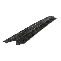 as Schwabe Kabelbrücke 1K gerade 1 Kanal Vollgummi, schwarzB elastbarkeit bis 200kg LxBxH: 1000 x 130 x 20 mm Produktbild