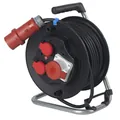 as Schwabe CEE-Sicherheits-Kabeltrommel 285mm H07RN-F Gummikabel, 1 CEE-Dose 400V/16A, 2 Dosen 230V, IP44 Produktbild