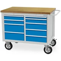 bedrunkahirth Mobile Kastenwerkbank Tiefe 736, R 18-24, 9 x Schublade, Maße in mm (B x T x H): 1250 x 750 x 995 Produktbild