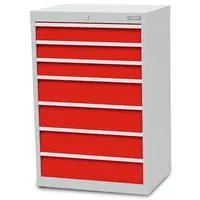 bedrunkahirth Schubladenschrank Tiefe 500, R 24-16, 7 x Schublade, Maße in mm (B x T x H): 680 x 500 x 1019 Produktbild