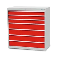 bedrunkahirth Schubladenschrank Tiefe 500, R 36-16, 7 x Schublade, Maße in mm (B x T x H): 980 x 500 x 1019 Produktbild