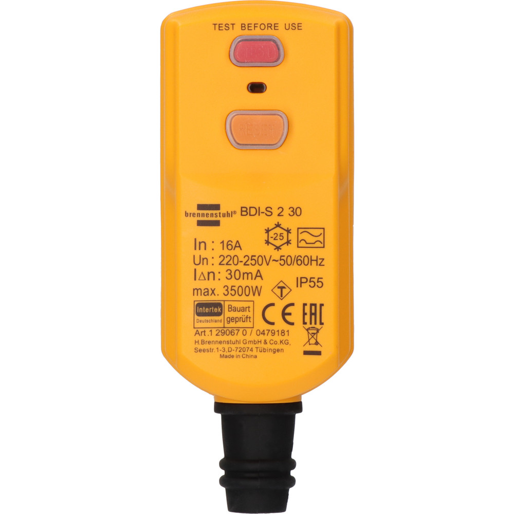 brennenstuhl® Personenschutz-Stecker BDI-S 2 30 IP55 Produktbild img7 L