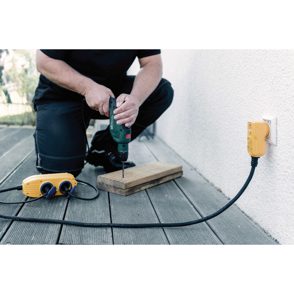 brennenstuhl FI-Schutzadapterleitung 5 m mit Powerblock Produktbild img12 L