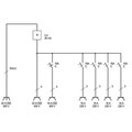 brennenstuhl® Wandverteiler IP44 Stromverteiler 32A, mit FI-Personenschutzschalter 30mA Produktbild img5 S
