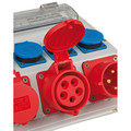 brennenstuhl® Wandverteiler IP44 Stromverteiler 32A, mit FI-Personenschutzschalter 30mA Produktbild img11 S
