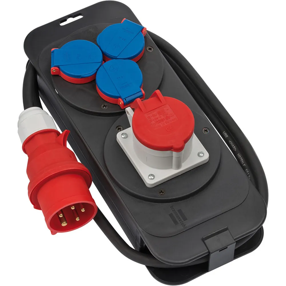 brennenstuhl Stromstation CEE1 IP44 Stecker 400V/16A Steckdosen 1x CEE 400V/16A+3x 230V/16A Produktbild img1 L
