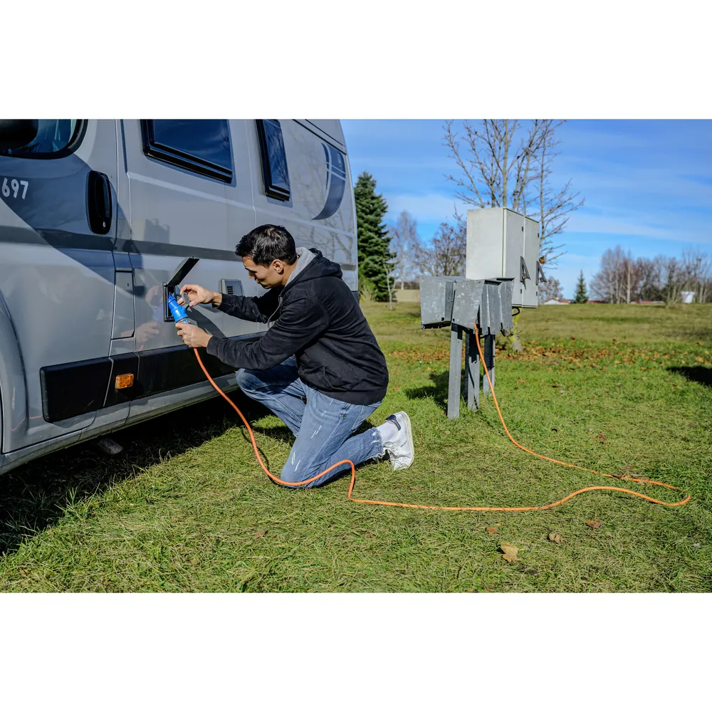 brennenstuhl Camping-/Maritim CEE Verlängerungskabel IP44 25m H07RN-F 3G2,5 orange CEE 230V/16A Stecker und Kupplung Produktbild img5 L