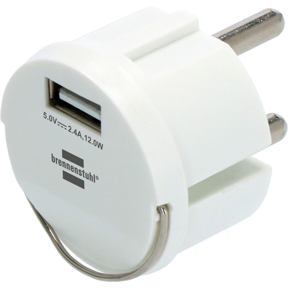brennenstuhl® USB Steckdosenadapter 2,4A weiß Produktbild img1 L