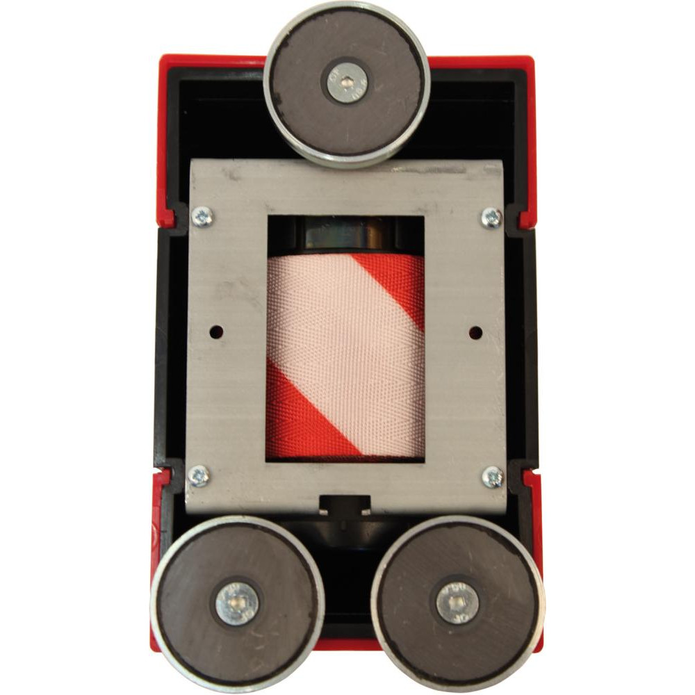 dancop CRASH STOP Magnetgurtbandkassette, Gurtband 50mm x 4,6m, rot/weiß Produktbild img3 L