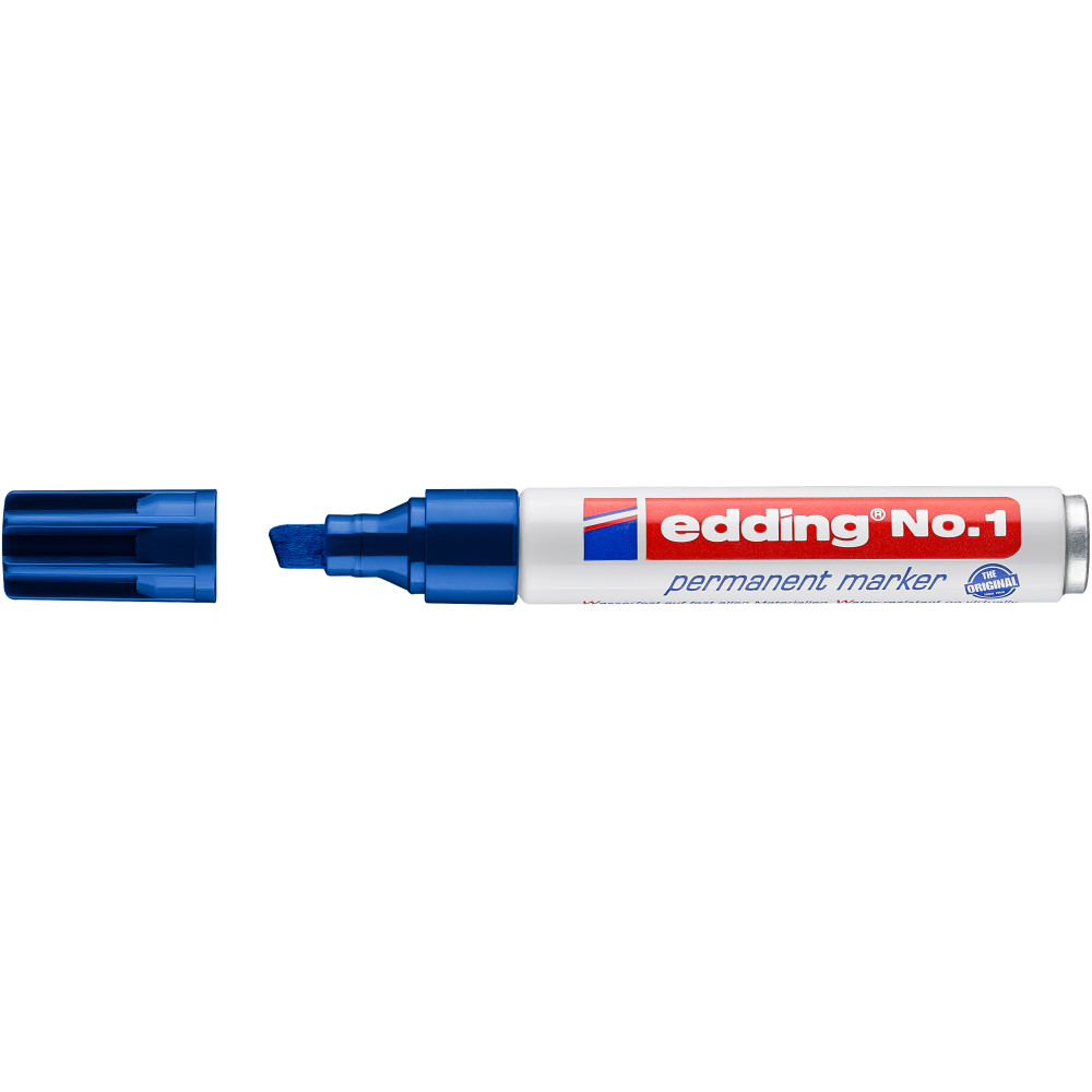 edding No. 1 Permanentmarker blau Produktbild img1 L