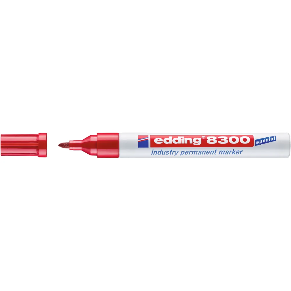 edding 8300 Industrie Permanentmarker rot Produktbild img1 L