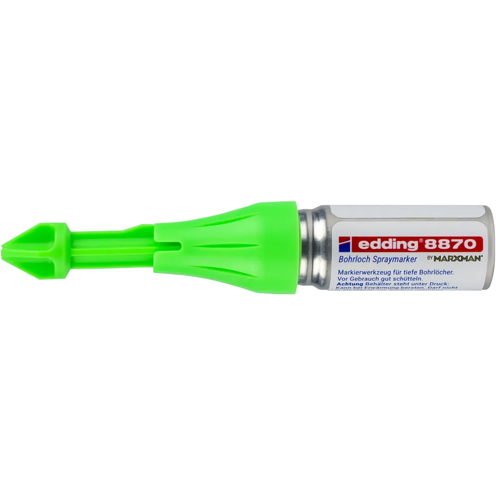 edding 8870 Bohrloch Spraymarker 50mm neongrün DE Produktbild img1 L