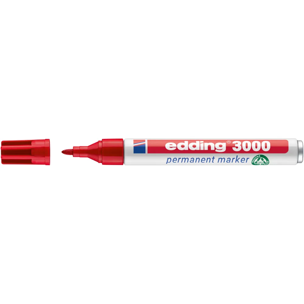 edding 3000 Permanentmarker rot Produktbild img1 L