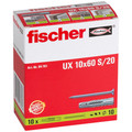 fischer Universal-Nylondübel UX mit Schraube, verzinkt 10x60 S/20 Produktbild img2 S
