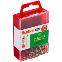 Produktbild von fischer - Spanplattenschraube Power-Fast, Senkkopf, gelb-vz, VG, PZ 2,5x12