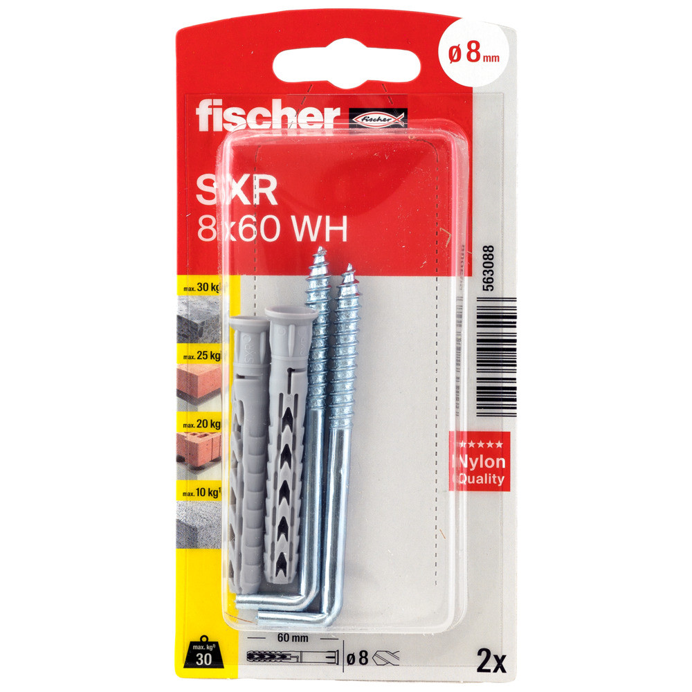 fischer Langschaftdübel SXR 8x60 WH K (2) Produktbild img3 L