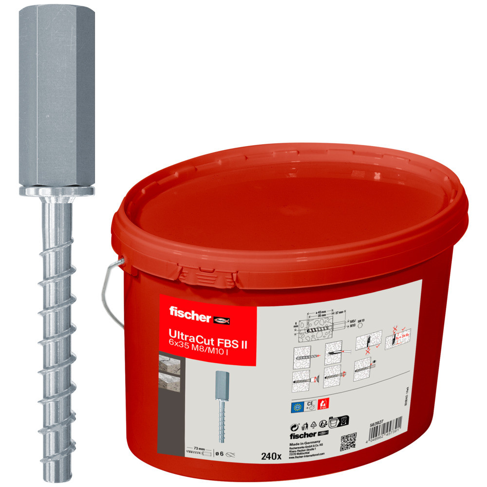 fischer UltraCut FBS II 6x35 M8/M10 I Eimer(240) Produktbild img1 L