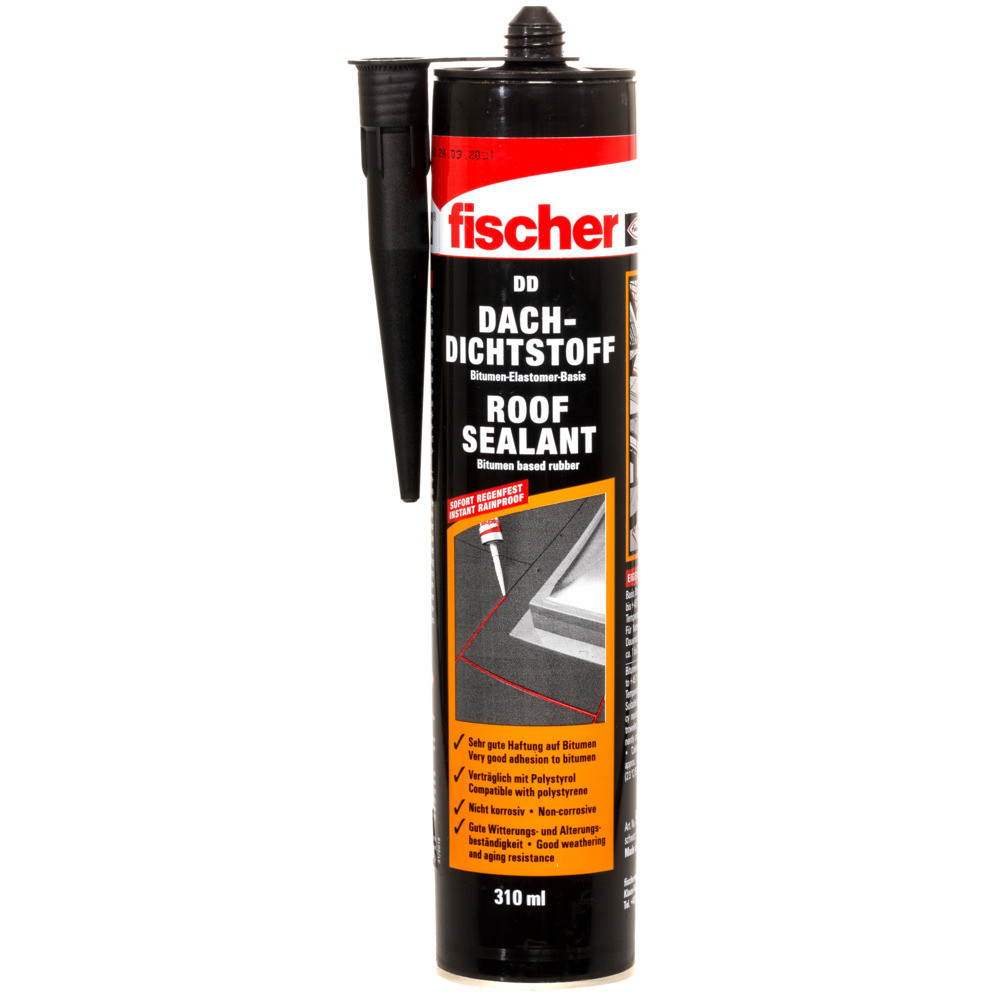 fischer Dach-Dichtstoff DD 310 ml schwarz Produktbild img1 L