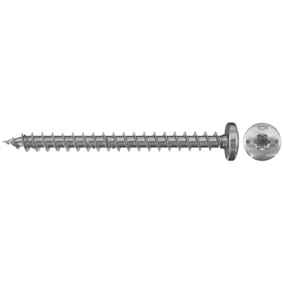 Produktbild von fischer - Spanplattenschraube Power-Fast,Halbrundkopf, Edelstahl A2, VG, TX 3,5