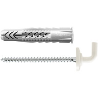 fischer Universal-Nylondübel UX mit Winkelhaken, beschichtet 8x50 WH W Produktbild