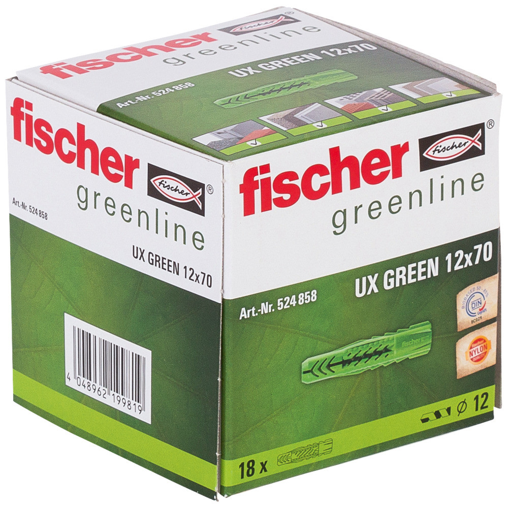 fischer Universal-Nylondübel UX GREEN 12x70 Produktbild img2 L
