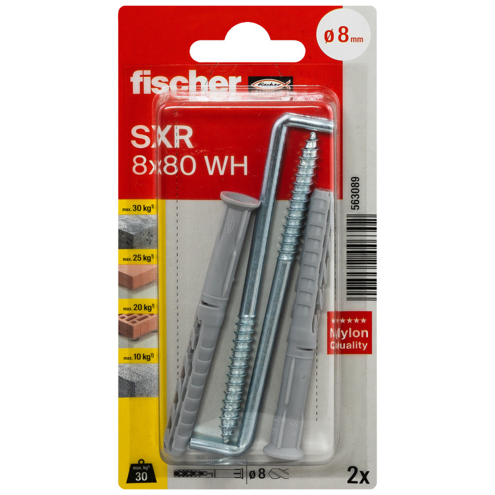fischer Langschaftdübel SXR 8x80 WH K (2) Produktbild img3 L