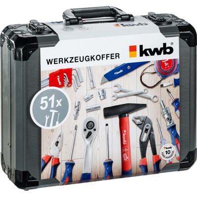 Produktbild von kwb - Werkzeugkoffer, 51-teilig 370740