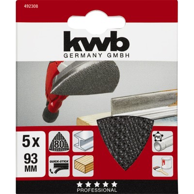 Produktbild von kwb - Gitterleinen für Deltaschleifer, 93 x 93mm, 80