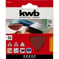 Produktbild von kwb - Haft-Schleifdreiecke, HOLZ & METALL, Edelkorund, 93mm, K 180