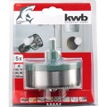 Produktbild von kwb - Mehrkranzlochsäge, 5-teilig, Alu-Druckguss-Träger, ø68|74|80|90|100mm