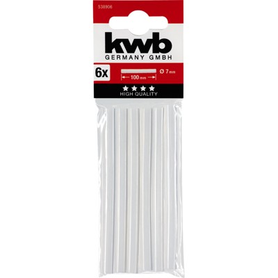 Produktbild von kwb - Klebesticks, ø7mm x 100mm, 6 Stück