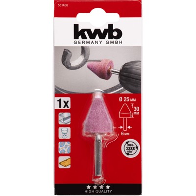 Produktbild von kwb - Keramischer Schleifstift, Kegel rund