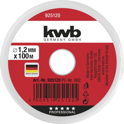 Produktbild von kwb - Maurerschnur, rot ø1,2mm x 100m