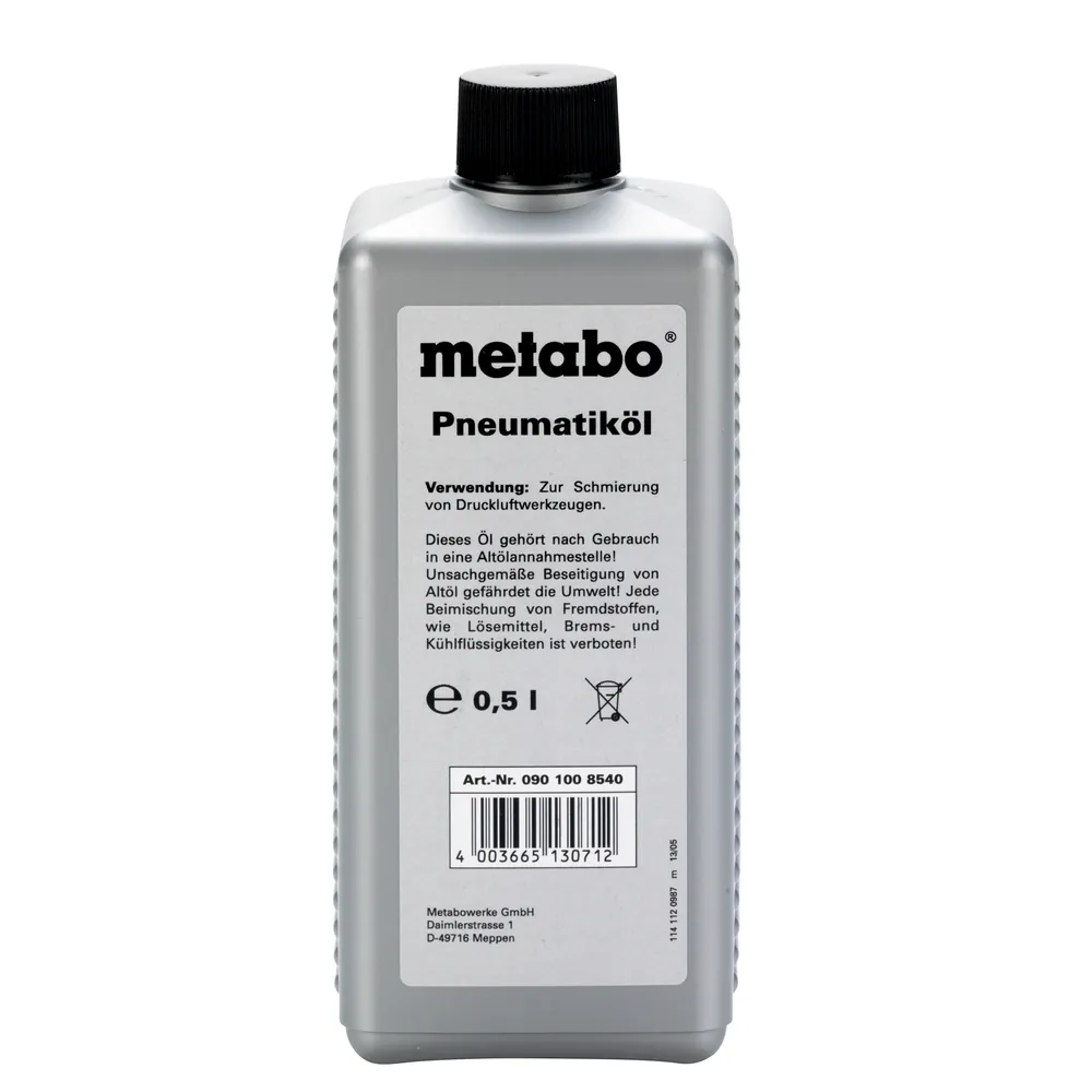 metabo Spezialöl 0,5 Liter für Druckluft-Werkzeuge (0901008540) Produktbild img1 L