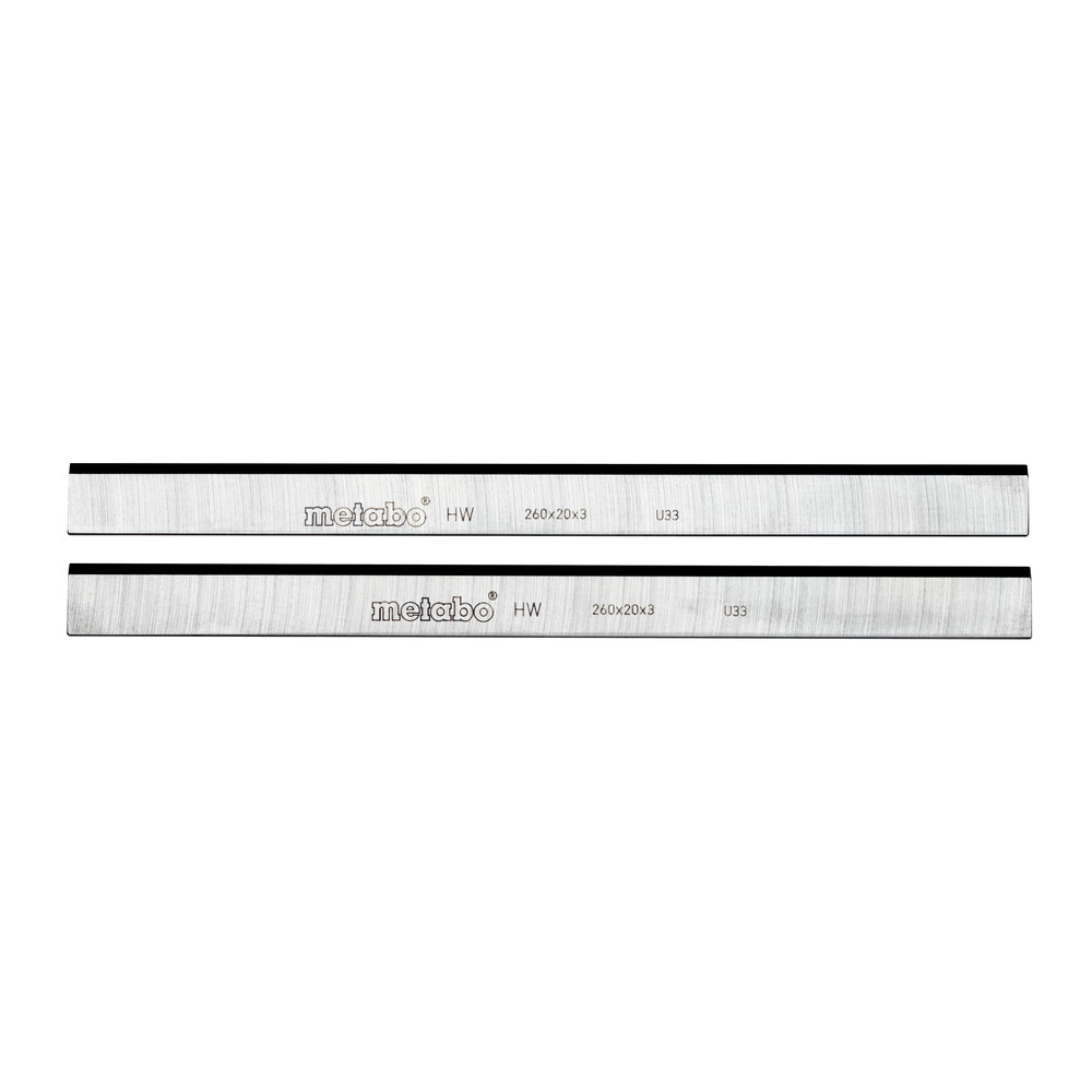 metabo 2 HM Hobelmesser, 260x20x3mm / 2-Einstellnuten, HC 260 C/M/K (0911030730) Produktbild img1 L
