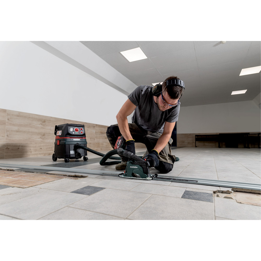 metabo Akku-Winkelschleifer W 18 LT BL 11-125 (613052510), metaBOX 165 L, 18V 2x4Ah Li-Power + ASC 55 Produktbild img2 L