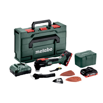 Produktbild von metabo® - Akku-Multitool MT 18 LTX BL QSL (613088800), metaBOX 145 L, 18V 2x4Ah