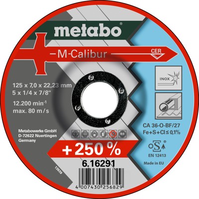 Produktbild von metabo® - M-Calibur 125 x 7,0 x 22,23 Inox, SF 27 (616291000)