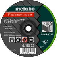 Produktbild von metabo® - Flexiamant super 115x6,0x22,23 Stein, Schruppscheibe, gekröpfte Ausfü